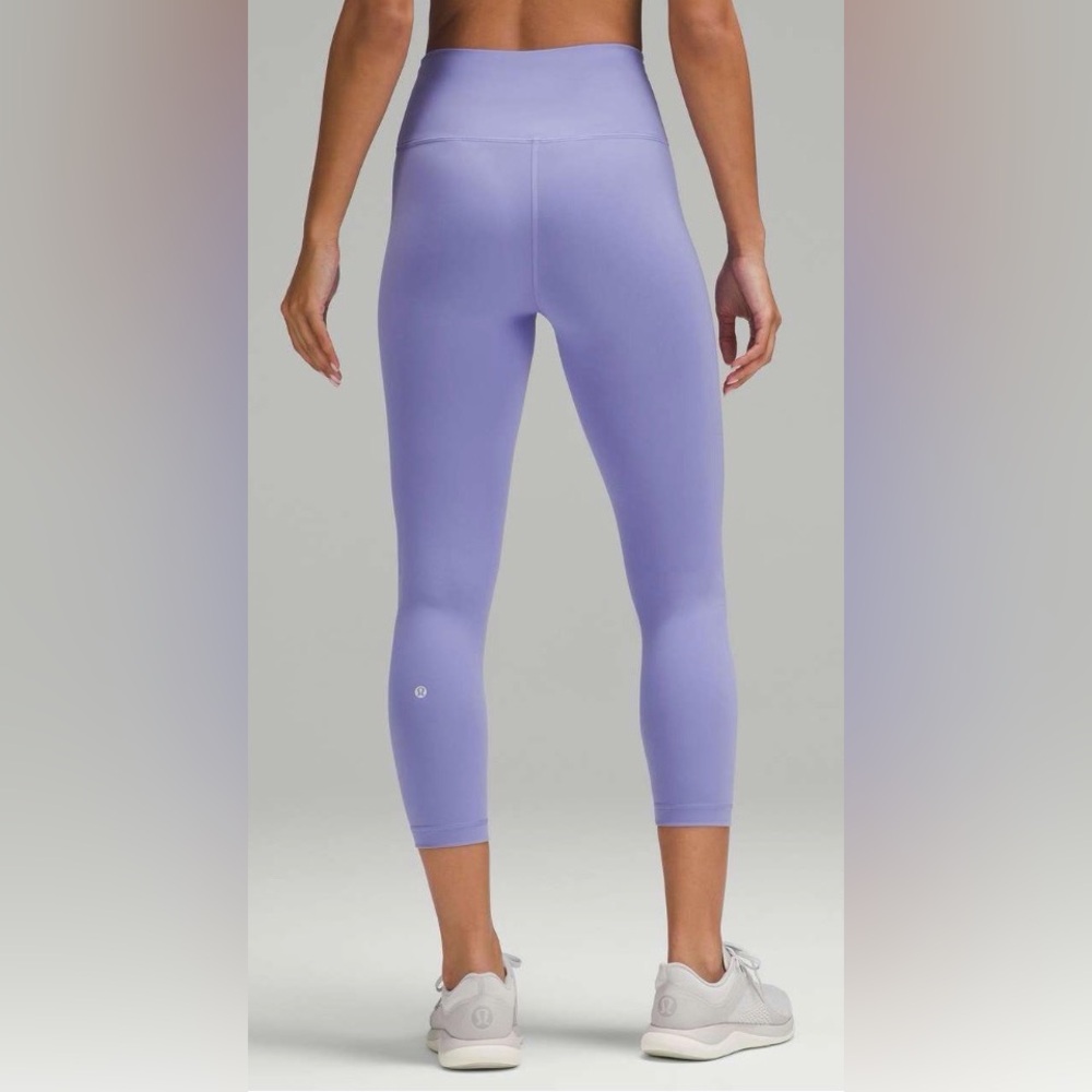 NWOT NEW Lululemon Wunder Train High-Rise Crop 23" Dark Lavender
